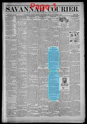 Page thumbnail for Savannah Courier