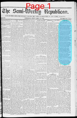 Page thumbnail for The Semi Weekly Republican