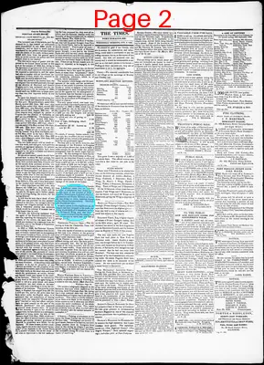 Page thumbnail for Port Tobacco Times, And Charles County Advertiser