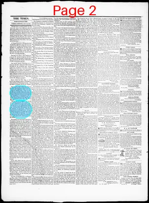 Page thumbnail for Port Tobacco Times, And Charles County Advertiser