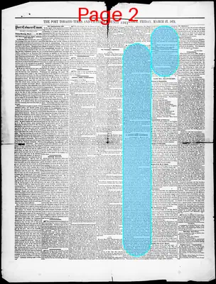 Page thumbnail for Port Tobacco Times, And Charles County Advertiser