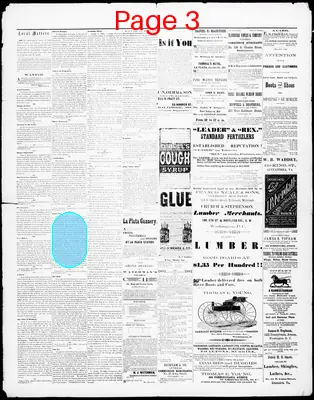 Page thumbnail for Port Tobacco Times, And Charles County Advertiser