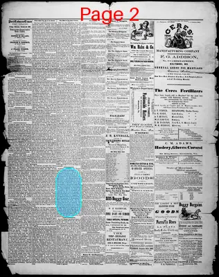 Page thumbnail for Port Tobacco Times, And Charles County Advertiser