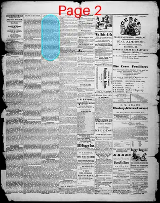 Page thumbnail for Port Tobacco Times, And Charles County Advertiser