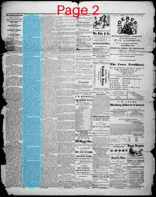 Page thumbnail for Port Tobacco Times, And Charles County Advertiser