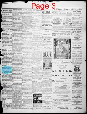 Page thumbnail for Port Tobacco Times, And Charles County Advertiser