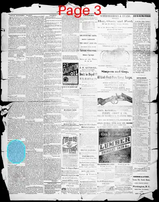 Page thumbnail for Port Tobacco Times, And Charles County Advertiser