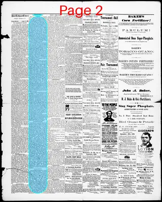 Page thumbnail for Port Tobacco Times, And Charles County Advertiser