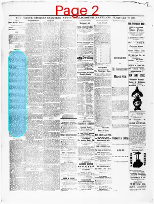 Page thumbnail for The Prince George's Enquirer And Southern Maryland Advertiser