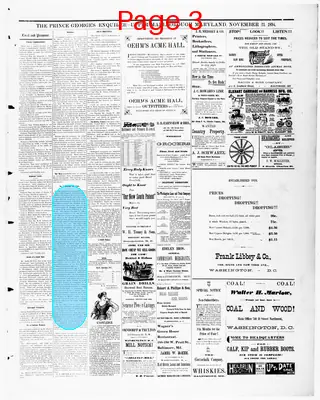 Page thumbnail for The Prince George's Enquirer And Southern Maryland Advertiser