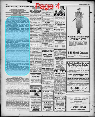 Page thumbnail for Worcester Democrat And The Ledger Enterprise