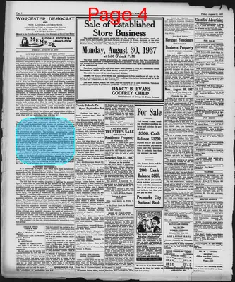 Page thumbnail for Worcester Democrat And The Ledger Enterprise