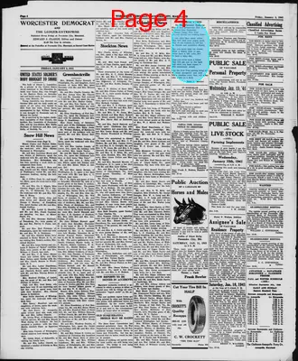 Page thumbnail for Worcester Democrat And The Ledger Enterprise