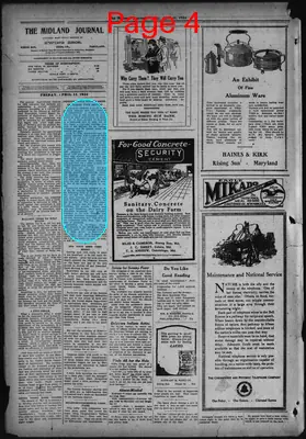 Page thumbnail for The Midland Journal