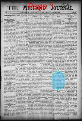 Page thumbnail for The Midland Journal
