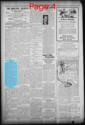Page thumbnail for The Midland Journal