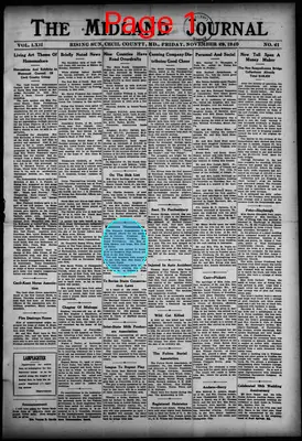 Page thumbnail for The Midland Journal
