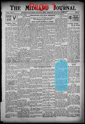 Page thumbnail for The Midland Journal