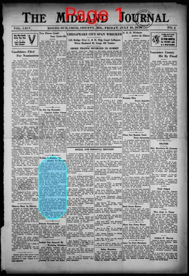 Page thumbnail for The Midland Journal