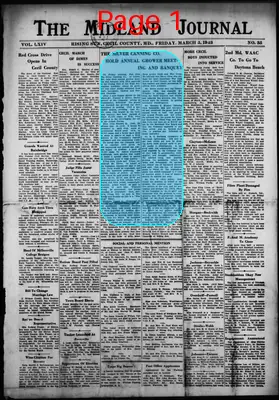 Page thumbnail for The Midland Journal