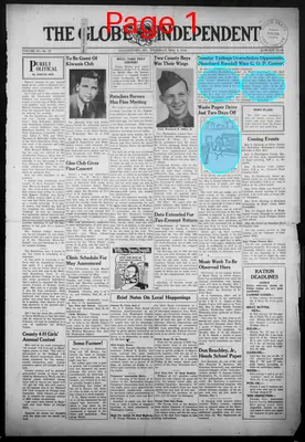 Page thumbnail for The Globe Independent
