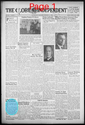 Page thumbnail for The Globe Independent