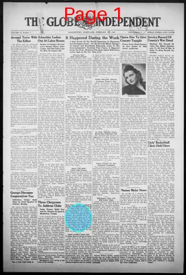 Page thumbnail for The Globe Independent