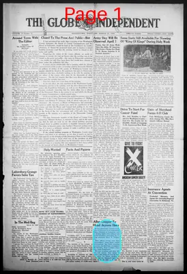 Page thumbnail for The Globe Independent