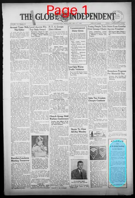 Page thumbnail for The Globe Independent