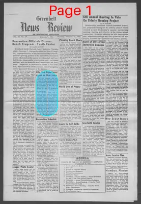 Page thumbnail for Greenbelt News Review