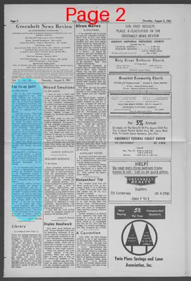 Page thumbnail for Greenbelt News Review
