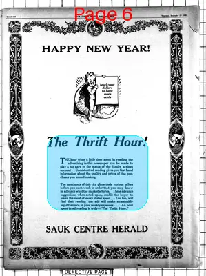 Page thumbnail for The Sauk Centre Herald