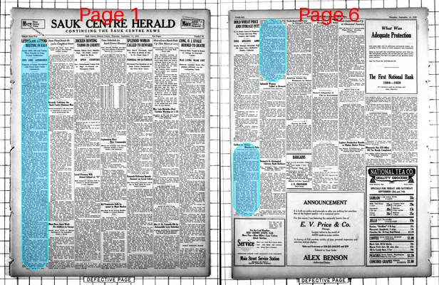Page thumbnail for The Sauk Centre Herald