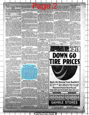 Page thumbnail for The Sauk Centre Herald