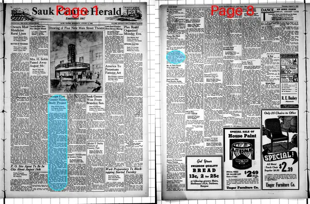 Page thumbnail for The Sauk Centre Herald