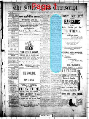 Page thumbnail for Little Falls Transcript