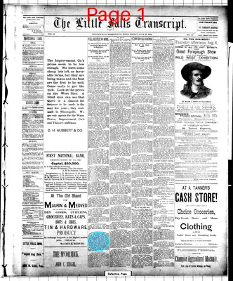 Page thumbnail for Little Falls Transcript