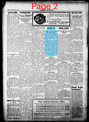 Page thumbnail for The Marshall Republican