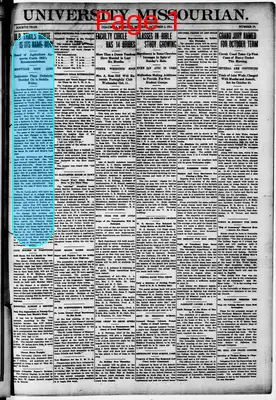 Page thumbnail for University Missourian