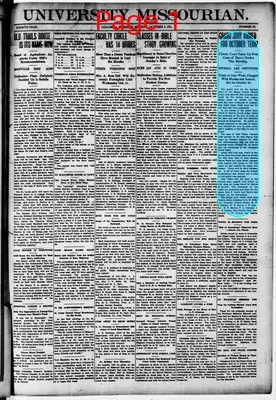 Page thumbnail for University Missourian