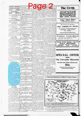 Page thumbnail for University Missourian