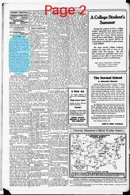 Page thumbnail for University Missourian