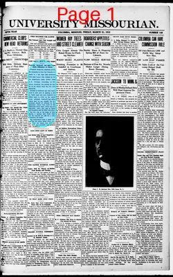 Page thumbnail for University Missourian