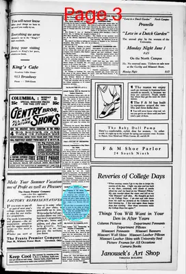 Page thumbnail for University Missourian