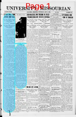 Page thumbnail for University Missourian