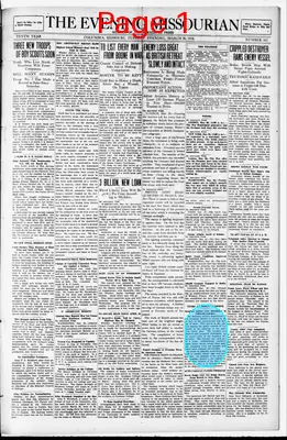 Page thumbnail for The Evening Missourian