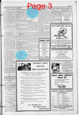 Page thumbnail for The Evening Missourian