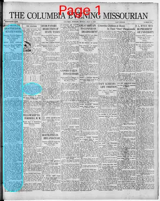 Page thumbnail for The Columbia Evening Missourian