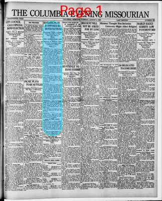 Page thumbnail for The Columbia Evening Missourian