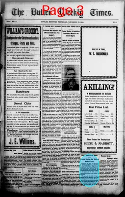 Page thumbnail for The Butler Weekly Times